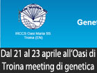 Dal 21 al 23 aprile all’Oasi di Troina meeting con i maggiori esperti di genetica medica internazionale