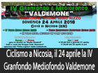 Nicosia, il 24 aprile si terrà la IV edizione della corsa ciclistica Granfondo e Mediofondo Valdemone