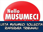 Lista Musumeci sollecita riapertura Tribunali