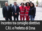 Incontro tra il consiglio direttivo ella Croce Rossa ed il Prefetto di Enna