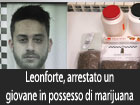 Leonforte, giovane arrestato con un trolley pieno di marijuana