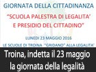 Troina, indetta per lunedì 23 maggio la giornata della legalità