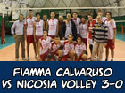 Volley, Fiamma Calvaruso-Nicosia Volley 3-0