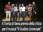 Gangi, a Torrita di Siena premio della critica per musical ‘’Il Giudizio Universale’’