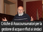 Per la gestione di acqua e rifiuti Assoconsumatori critica la gestione dei sindaci dell’ennese