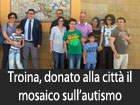 Troina, donato alla città il mosaico sull’autismo affisso sulla circonvallazione di corso Sicilia