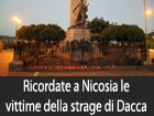 Ricordate a Nicosia le vittime della strage di Dacca