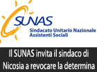 Il Sindacato Unitario Nazionale degli Assistenti Sociali invita il sindaco di Nicosia a revocare la determina di assunzione dei due assistenti sociali