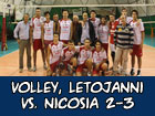 Volley, Letojanni-Nicosia 2-3