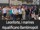 Leonforte, i marines di Sigonella impegnati nella riqualificazione della Bambinopoli