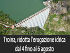 Troina, ridotta l’erogazione idrica da oggi fino a sabato prossimo