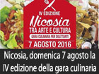 Nicosia, domenica 7 agosto la IV edizione della gara culinaria