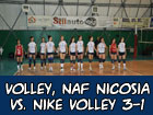 Pallavolo, NAF Nicosia-Nike Volley 3-1