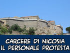 Carcere di Nicosia, la protesta del personale