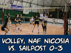 Volley, NAF Nicosia-Sailpost Caltanissetta 0-3