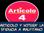 Articolo 4 voterà la sfiducia al sindaco Malfitano