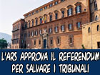 Palermo, l’ARS approva il referendum per salvare i tre tribunali siciliani