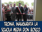 Troina, inaugurata la scuola media Don Bosco